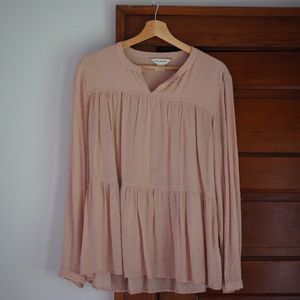 Club Monaco Blouse - fall transition piece - Large